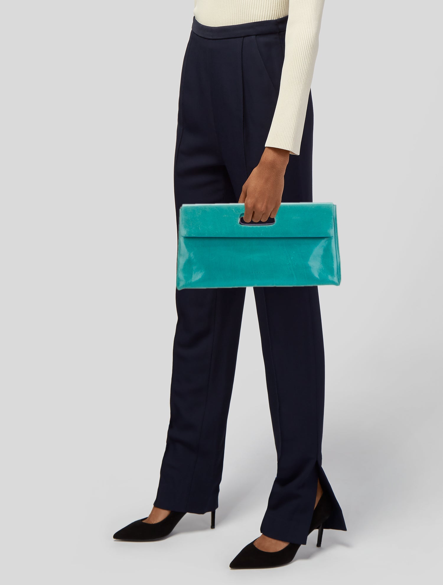 Furla Patent Leather Clutch