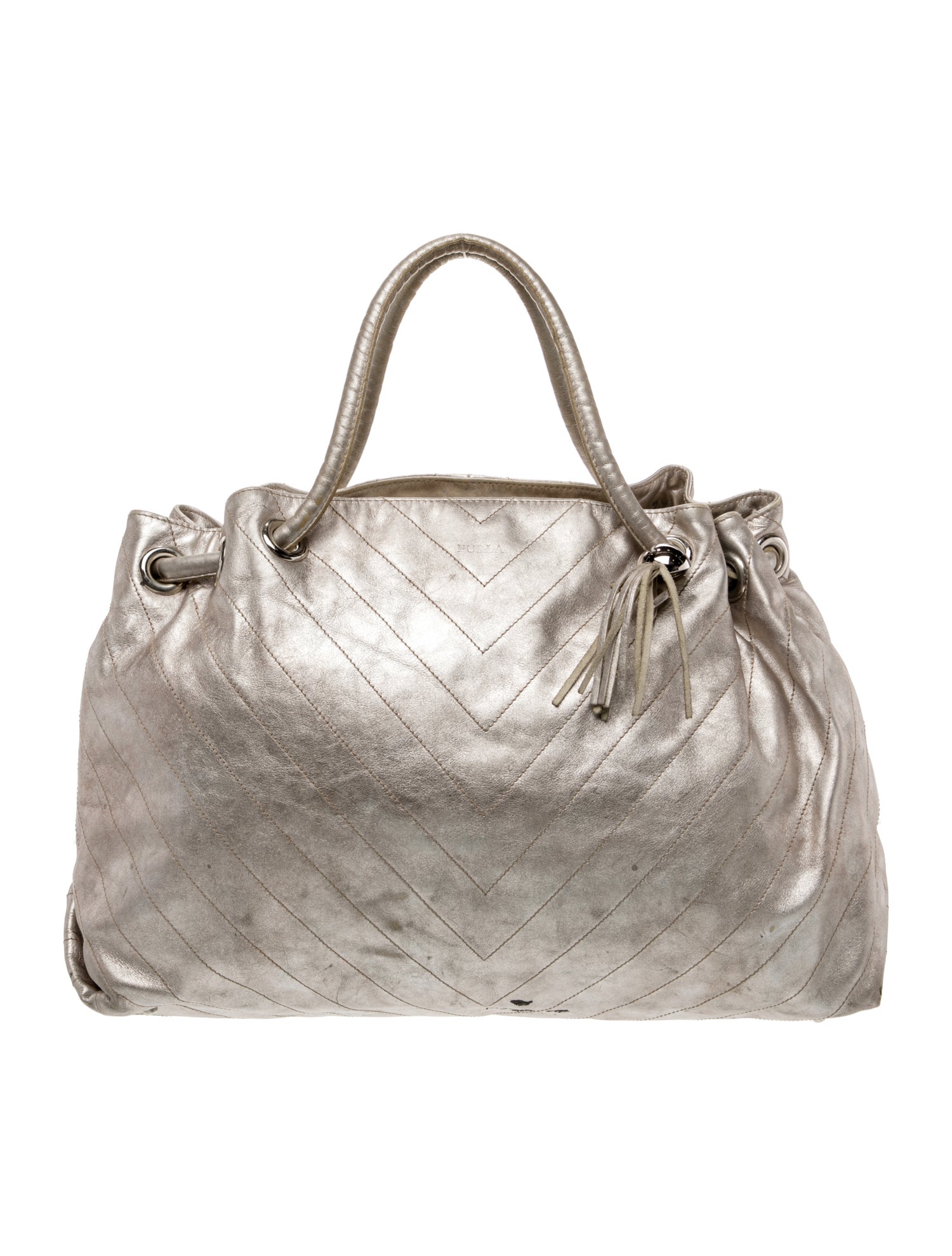 Furla Leather Top Handle Bag