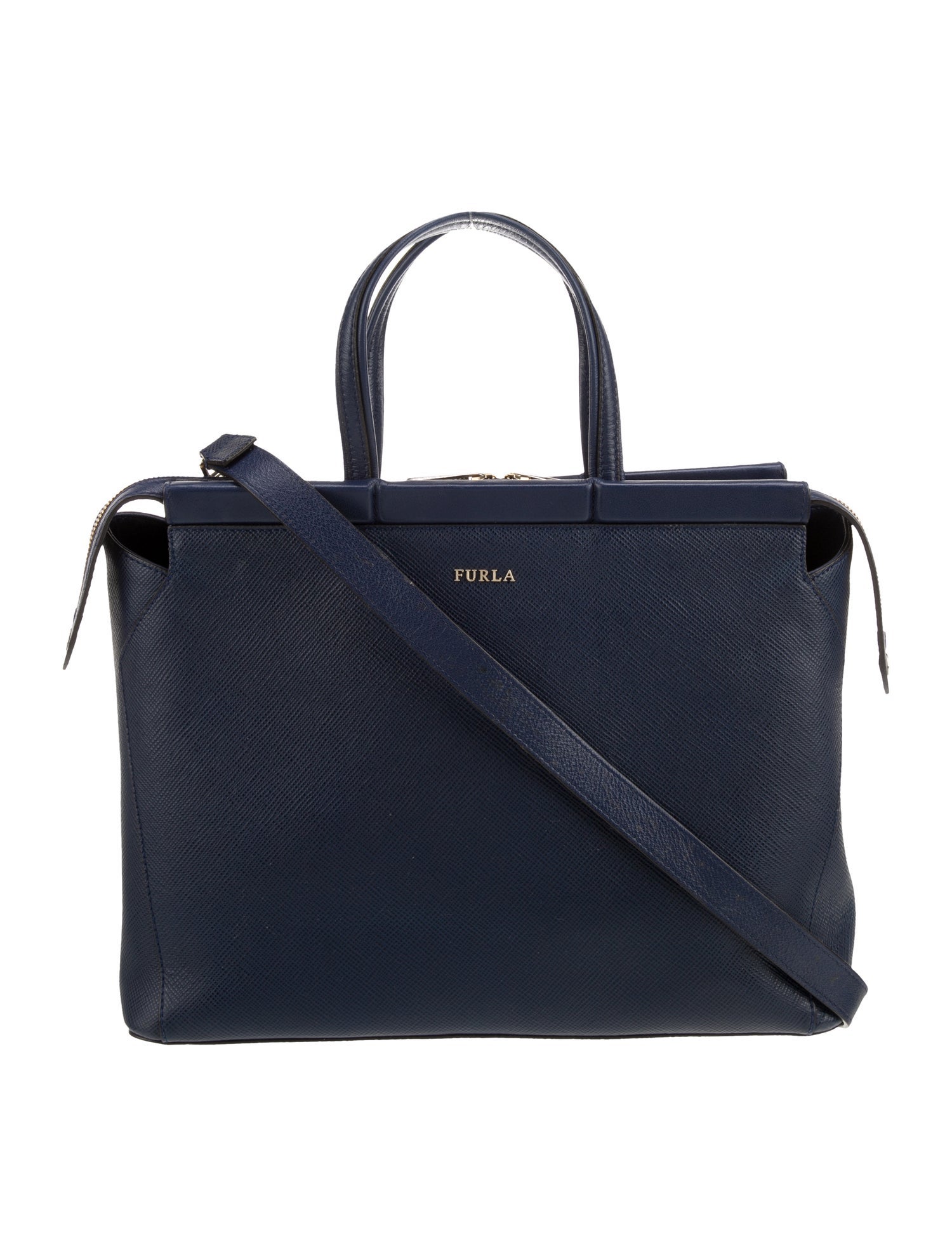 Furla Saffiano Leather Top Handle Bag
