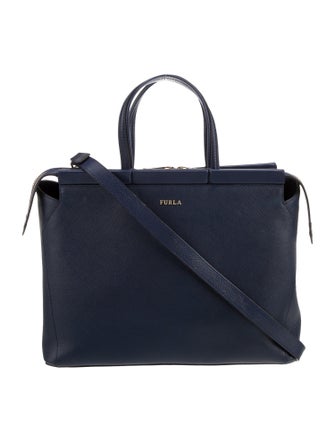 Furla Saffiano Leather Top Handle Bag