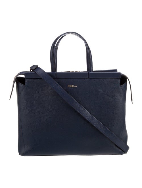 Furla Saffiano Leather Top Handle Bag