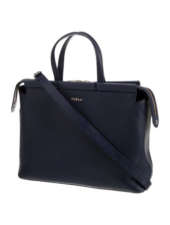 Furla Saffiano Leather Top Handle Bag