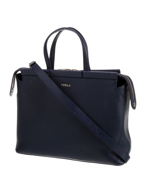 Furla Saffiano Leather Top Handle Bag