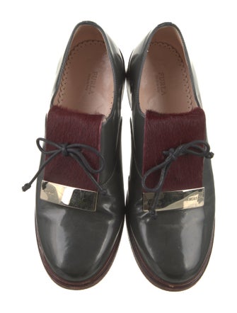 Furla Patent Leather Oxfords