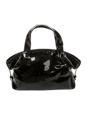 Furla Patent Leather Top Handle Bag