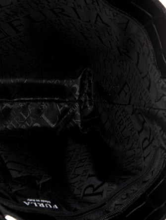 Furla Embossed Leather Shoulder Bag