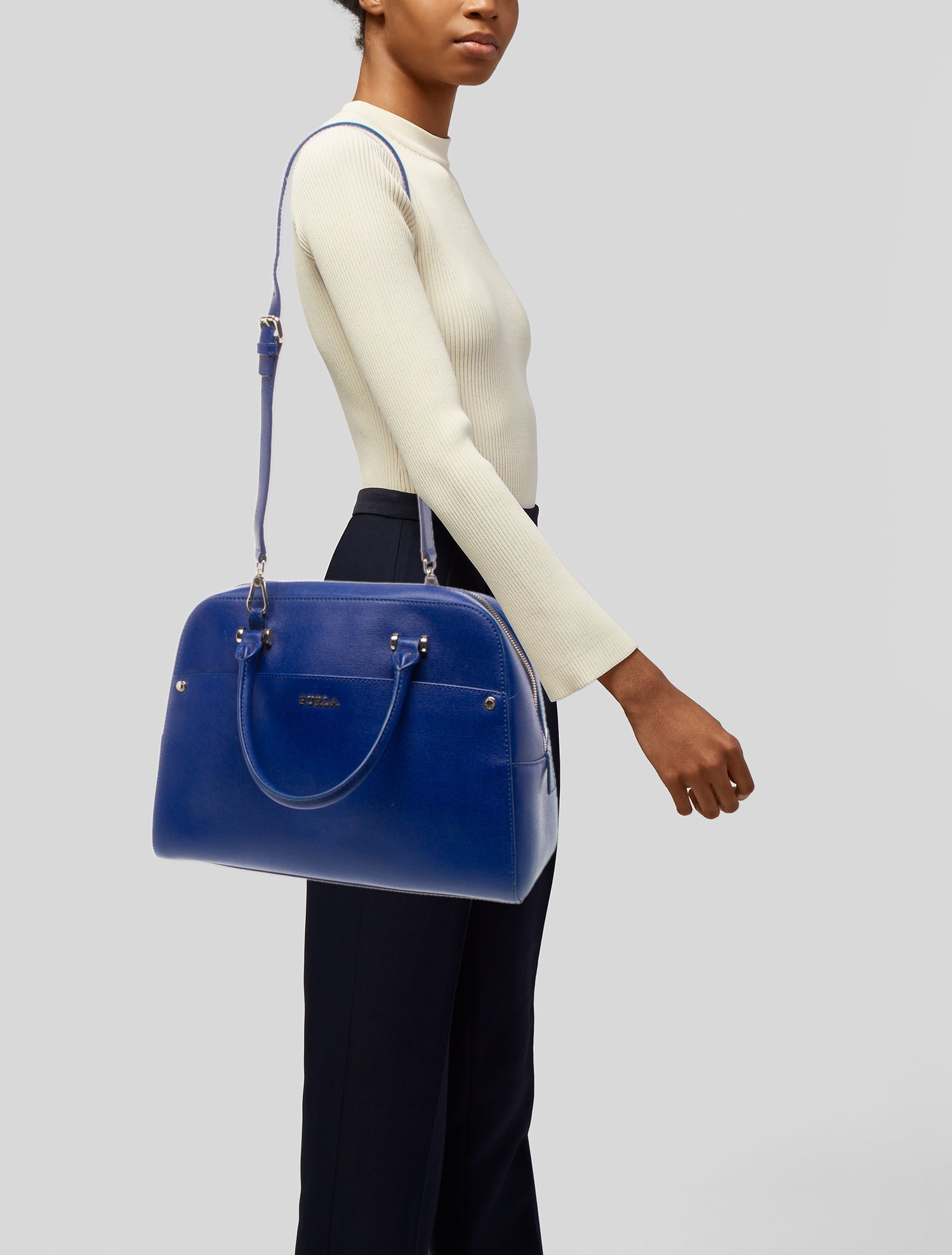 Furla Leather Top Handle Bag