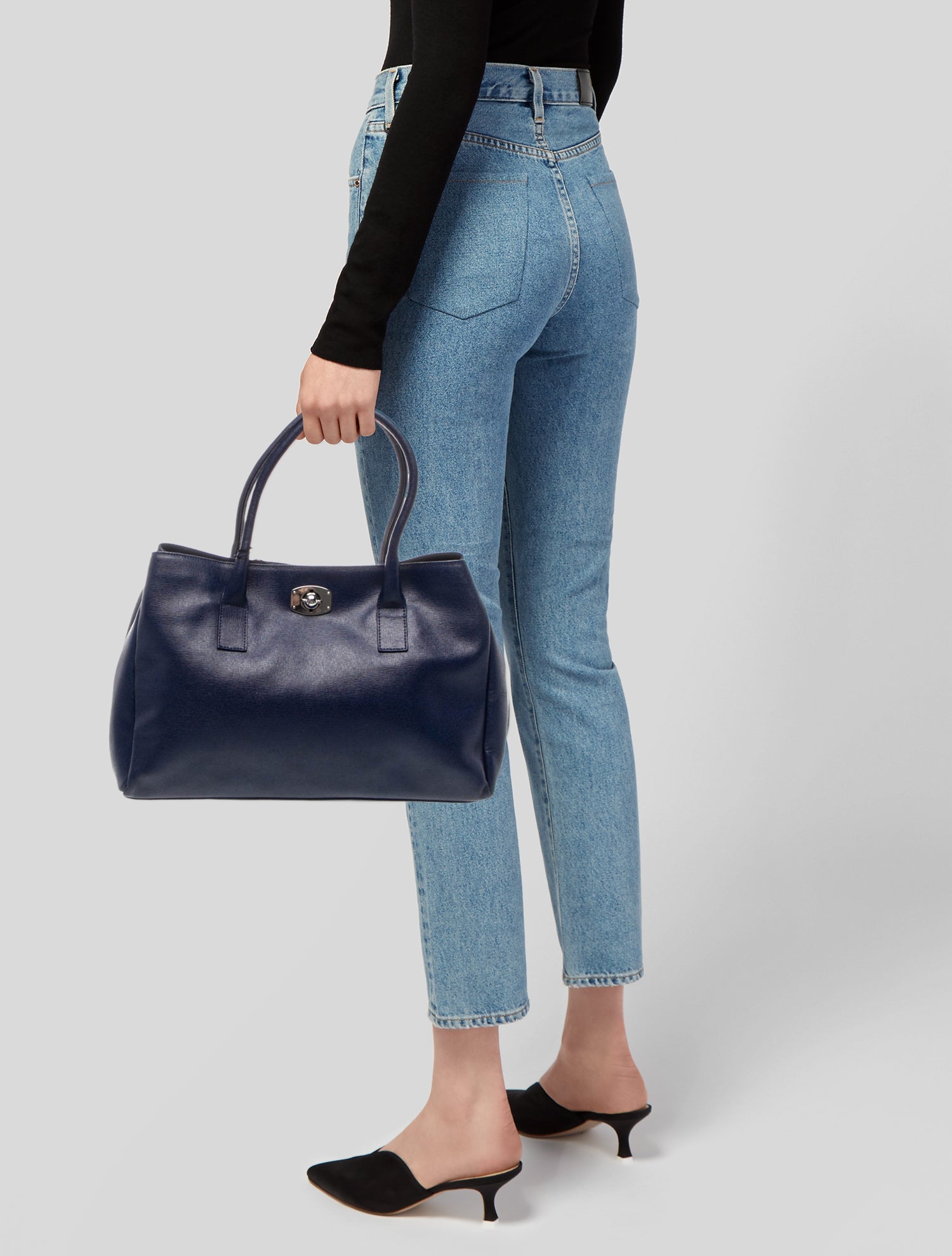 Furla Saffiano Leather Top Handle Bag