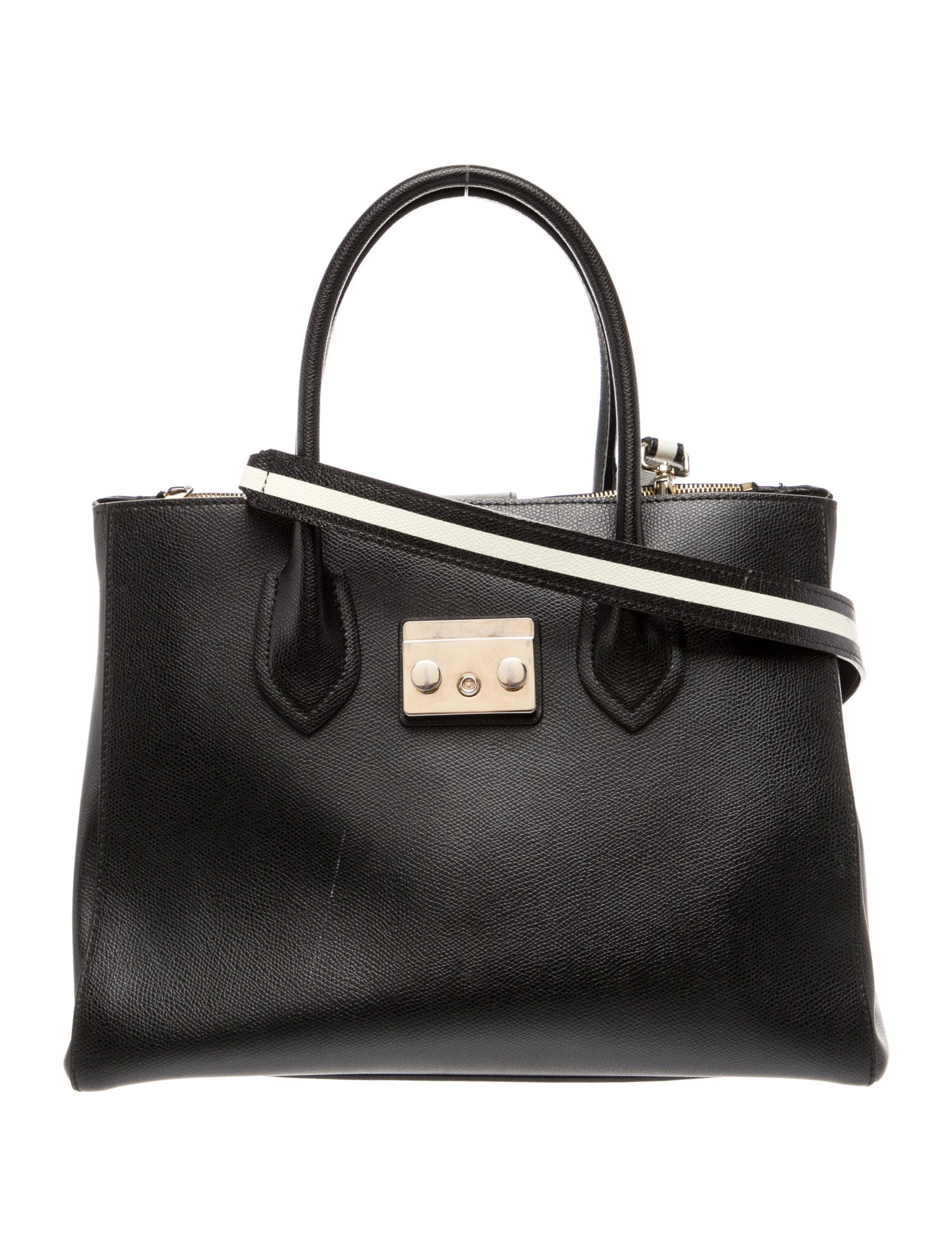 Furla Saffiano Leather Top Handle Bag