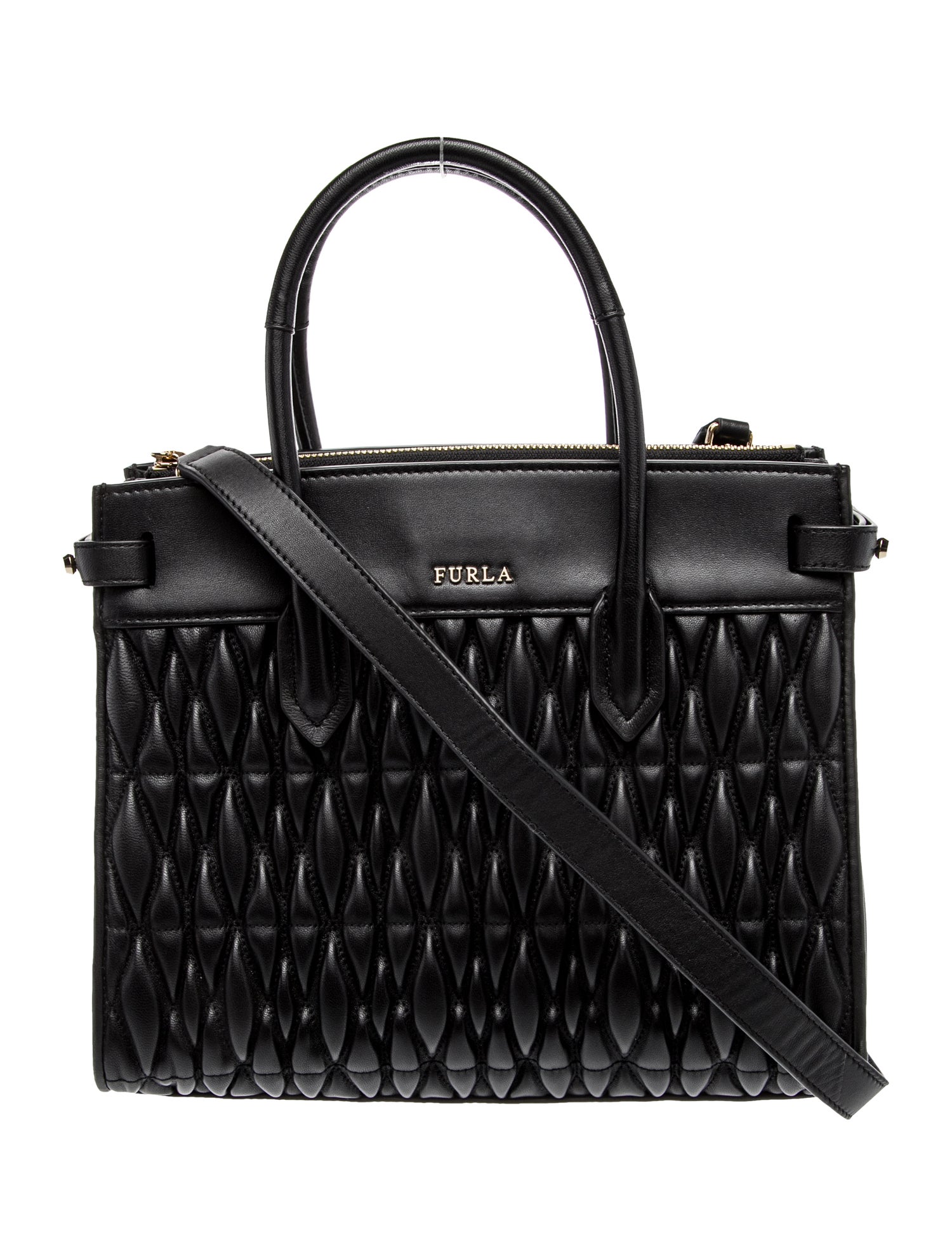 Furla Leather Top Handle Bag