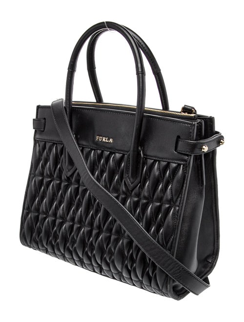 Furla Leather Top Handle Bag