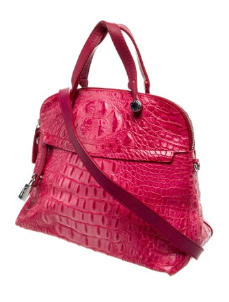 Furla Crocodile Top Handle Bag