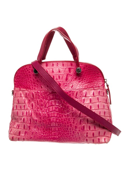 Furla Crocodile Top Handle Bag