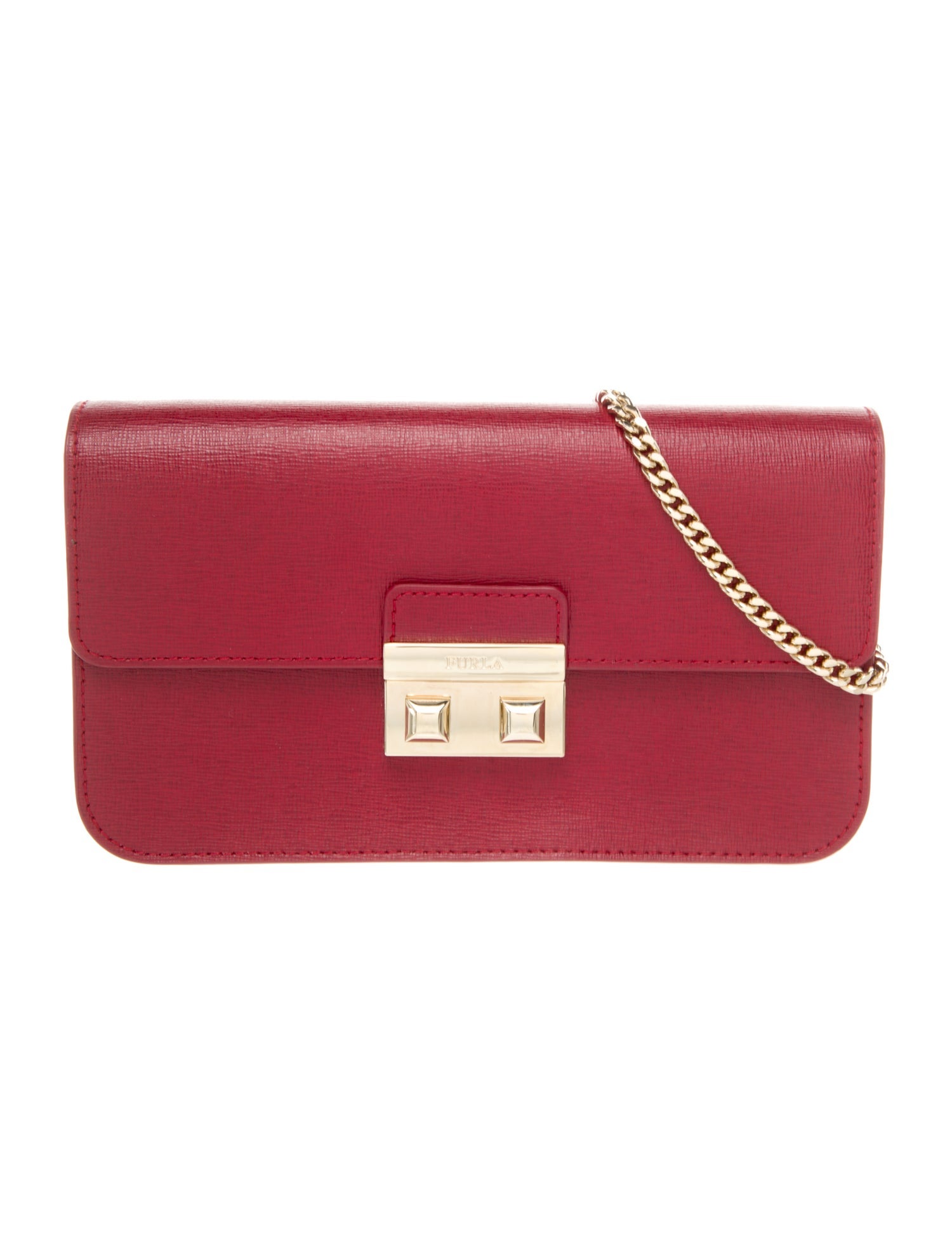 Furla Saffiano Leather Evening Bag