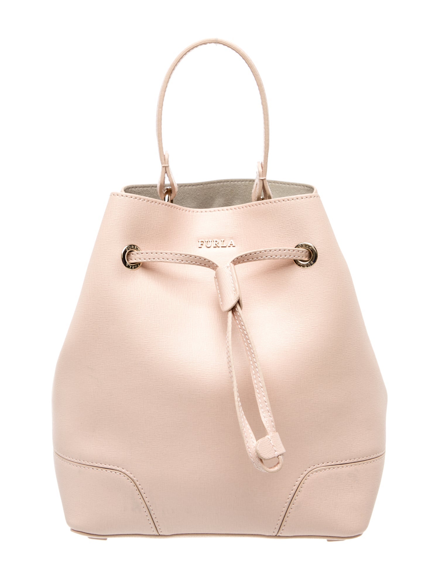 Furla Saffiano Leather Bucket Bag