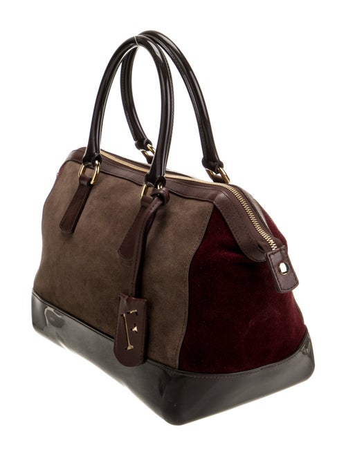 Furla Suede Top Handle Bag