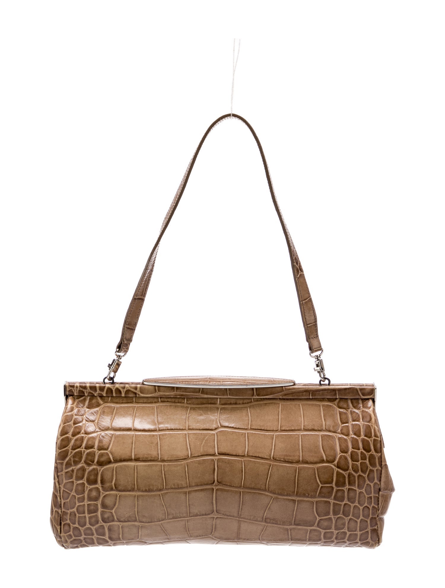 Furla Crocodile Shoulder Bag Vintage