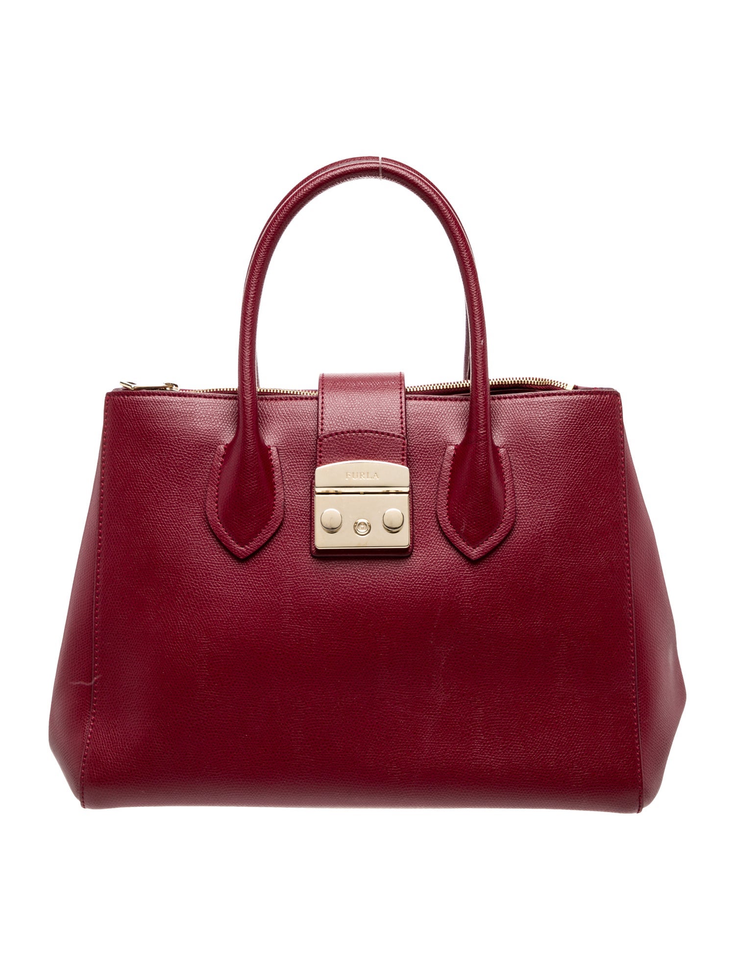 Furla Saffiano Leather Top Handle Bag