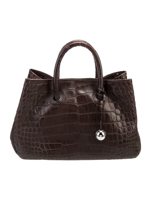 Furla Crocodile Top Handle Bag