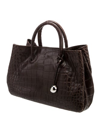 Furla Crocodile Top Handle Bag
