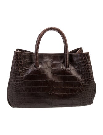Furla Crocodile Top Handle Bag