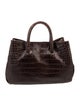Furla Crocodile Top Handle Bag