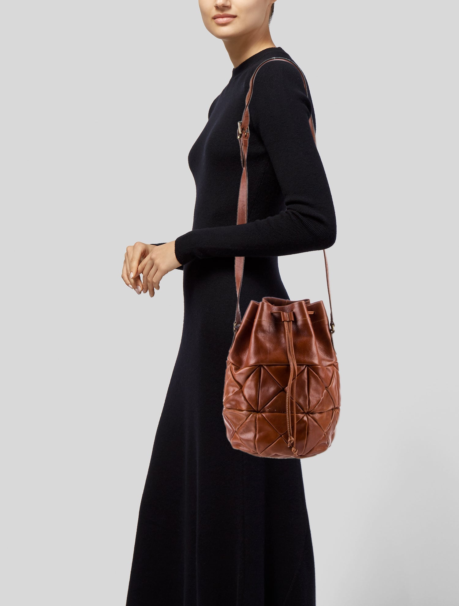 Furla Leather Bucket Bag