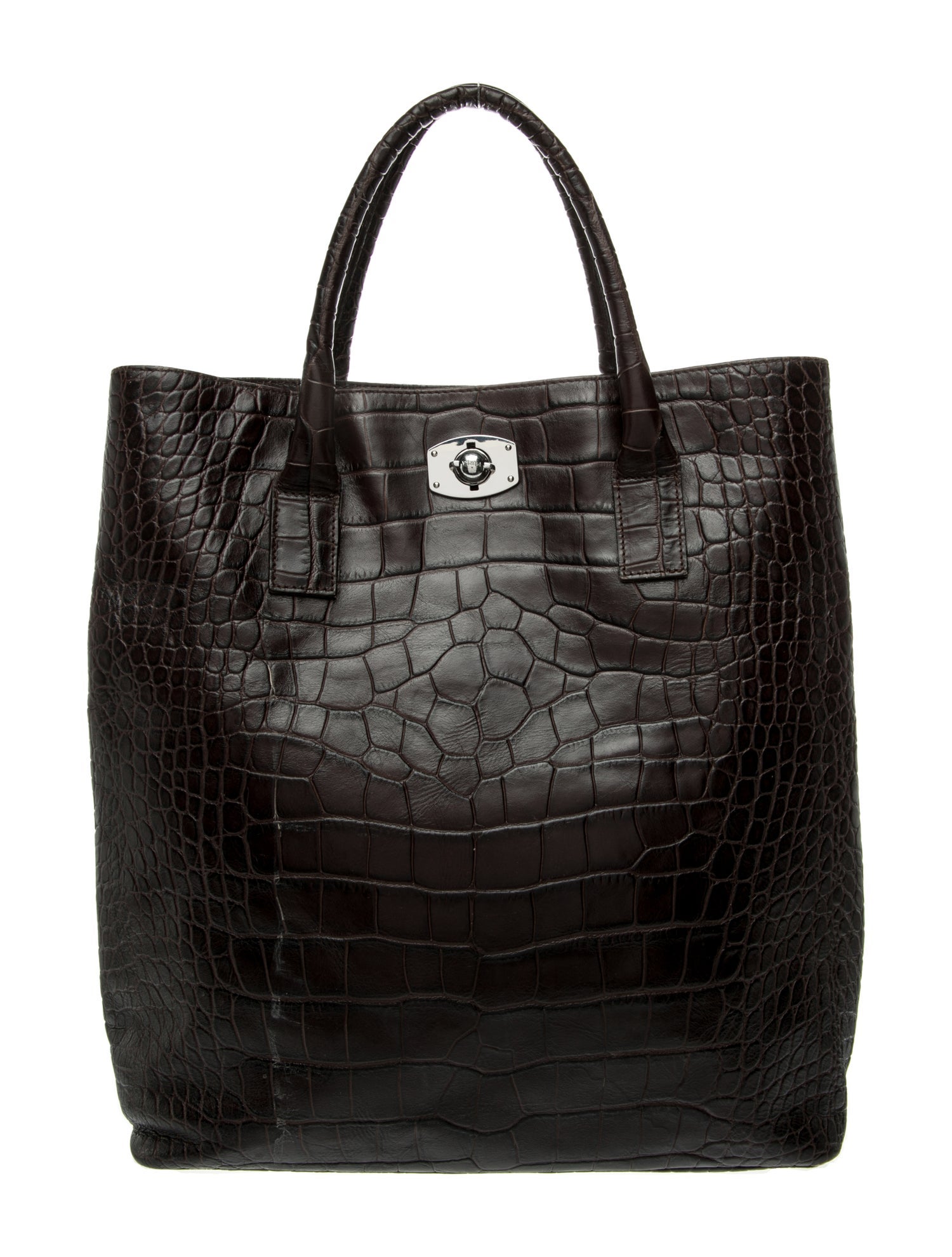 Furla Embossed Leather Tote