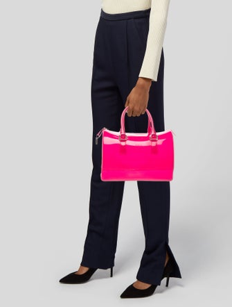 Furla Rubber Top Handle Bag