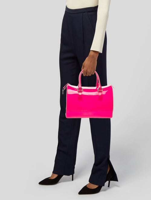 Furla Rubber Top Handle Bag