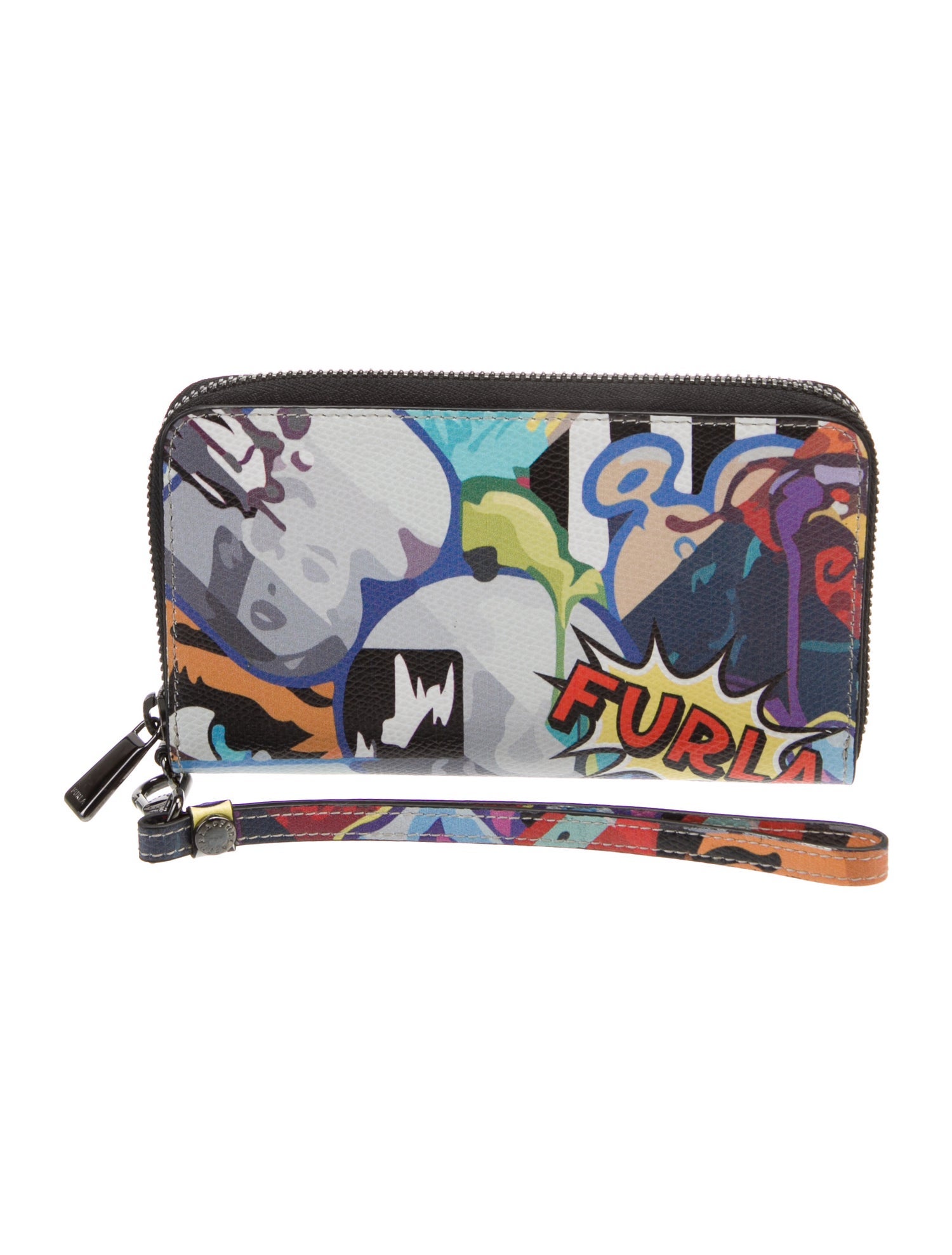 Furla Leather Printed Wristlet w/ Tags