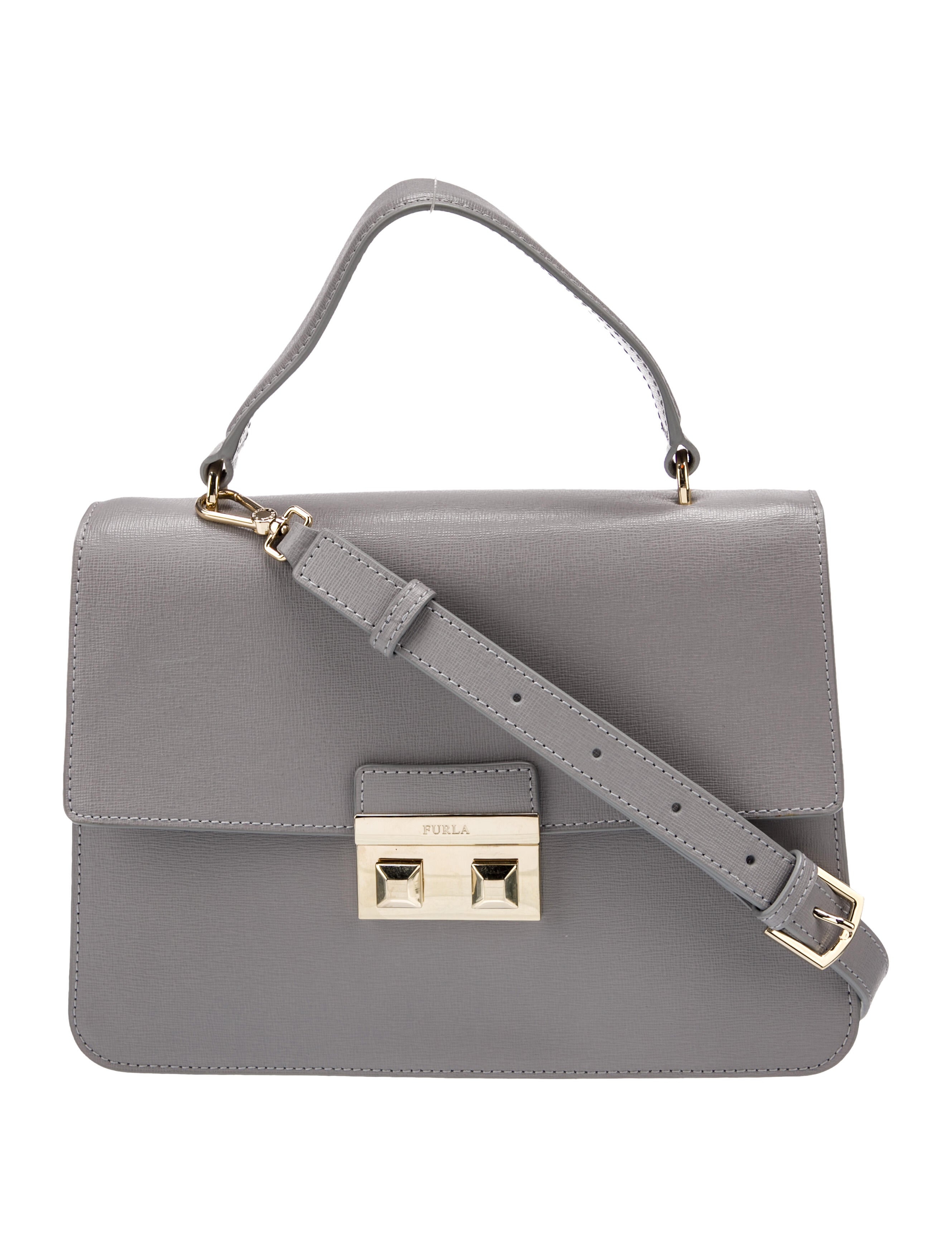Furla Leather Top Handle Bag