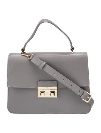 Furla Leather Top Handle Bag