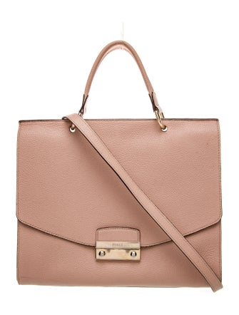 Furla Leather Top Handle Bag