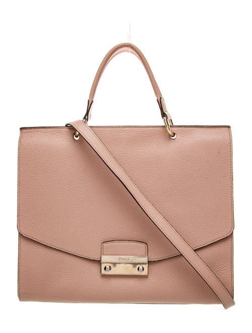 Furla Leather Top Handle Bag