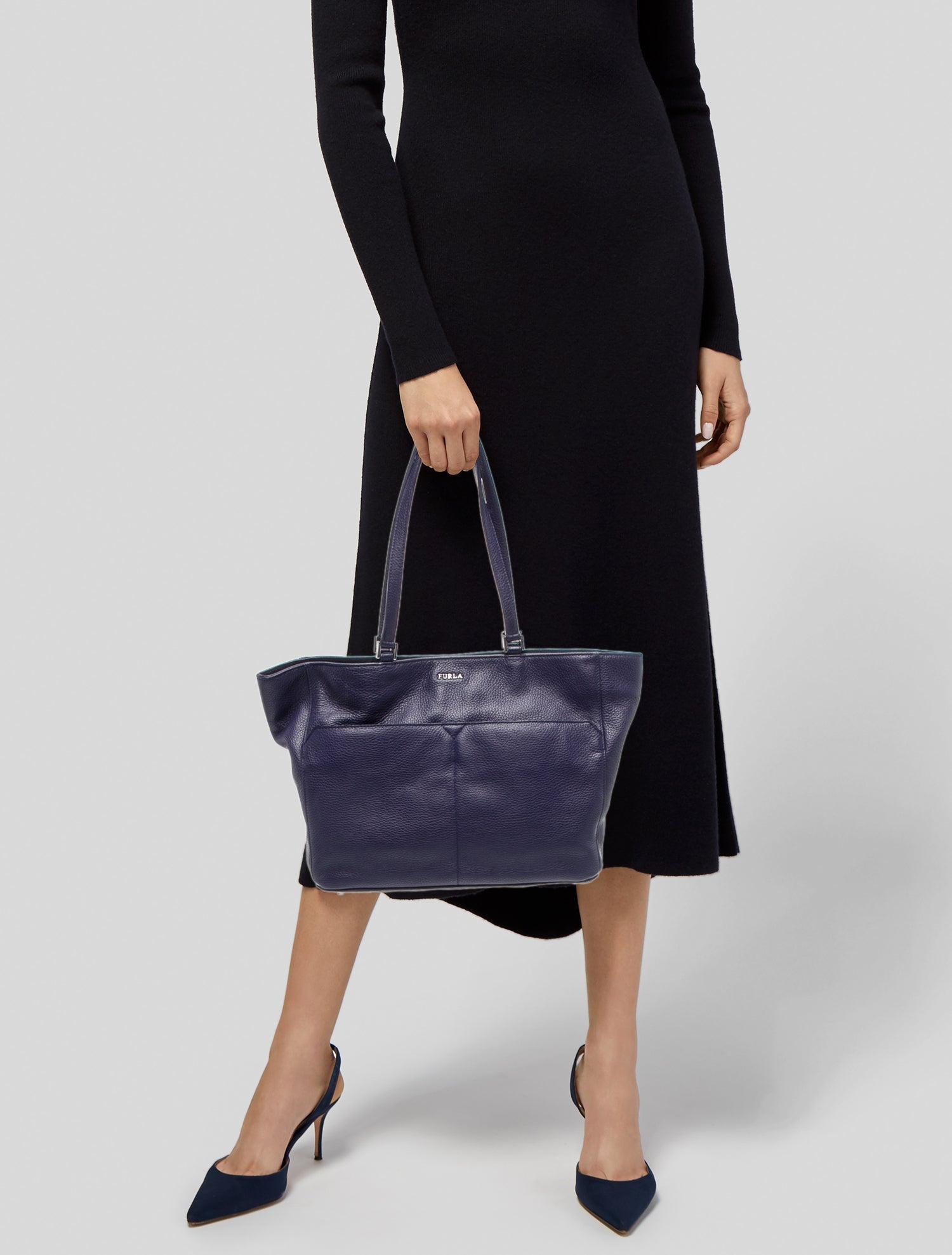 Furla Leather Top Handle Bag