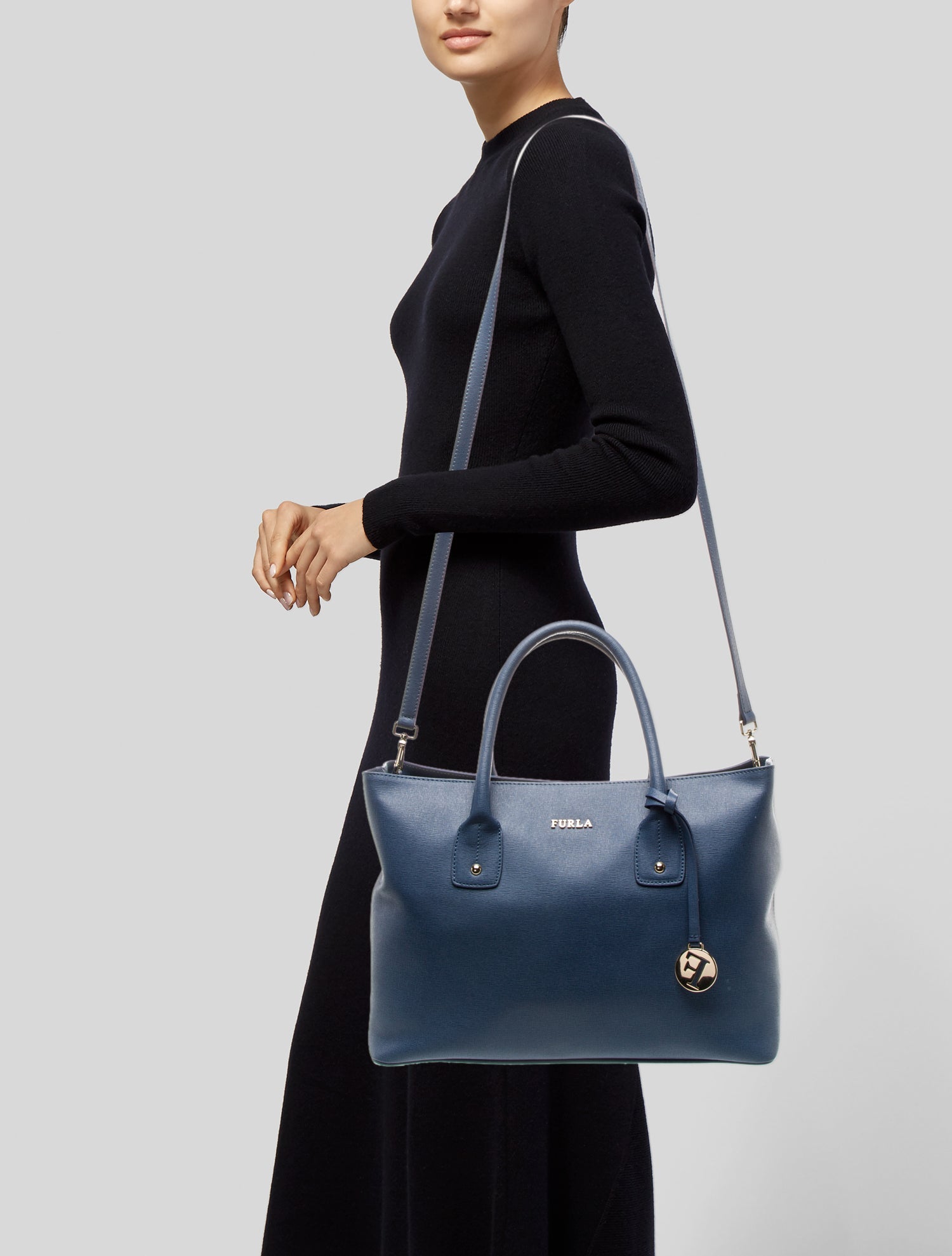 Furla Leather Top Handle Bag