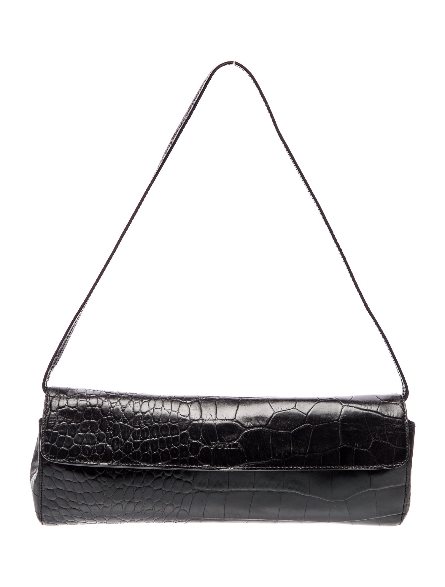 Furla Embossed Leather Shoulder Bag