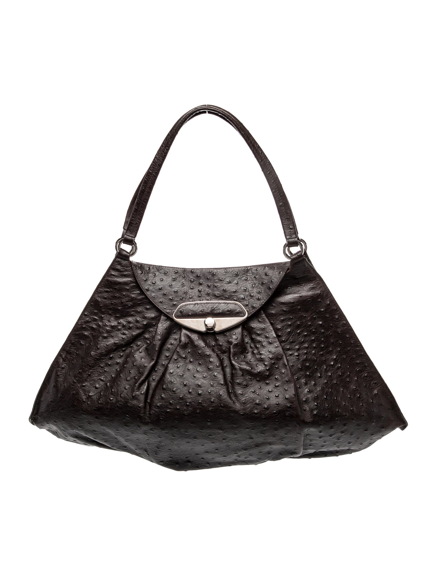 Furla Ostrich Shoulder Bag