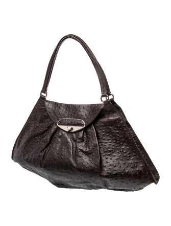 Furla Ostrich Shoulder Bag