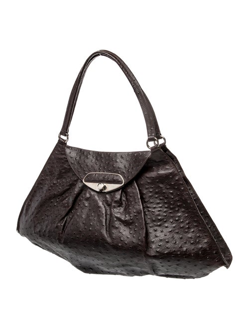 Furla Ostrich Shoulder Bag