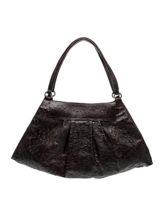 Furla Ostrich Shoulder Bag