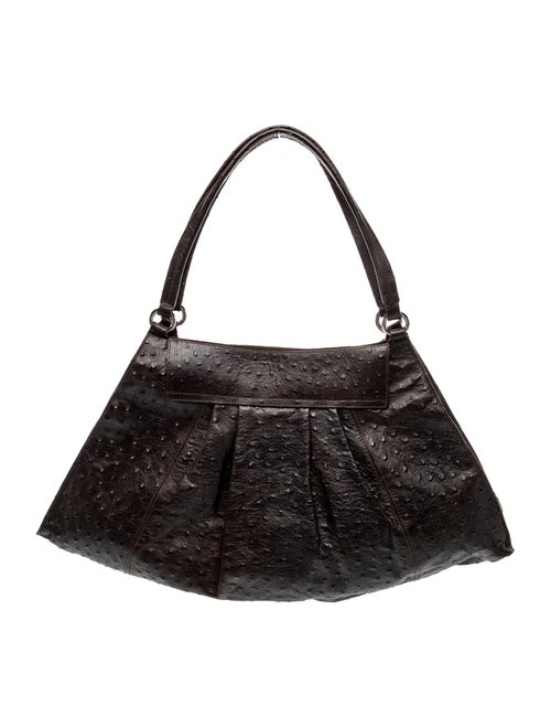 Furla Ostrich Shoulder Bag