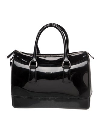 Furla Rubber Top Handle Bag