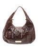 Furla Embossed Leather Shoulder Bag