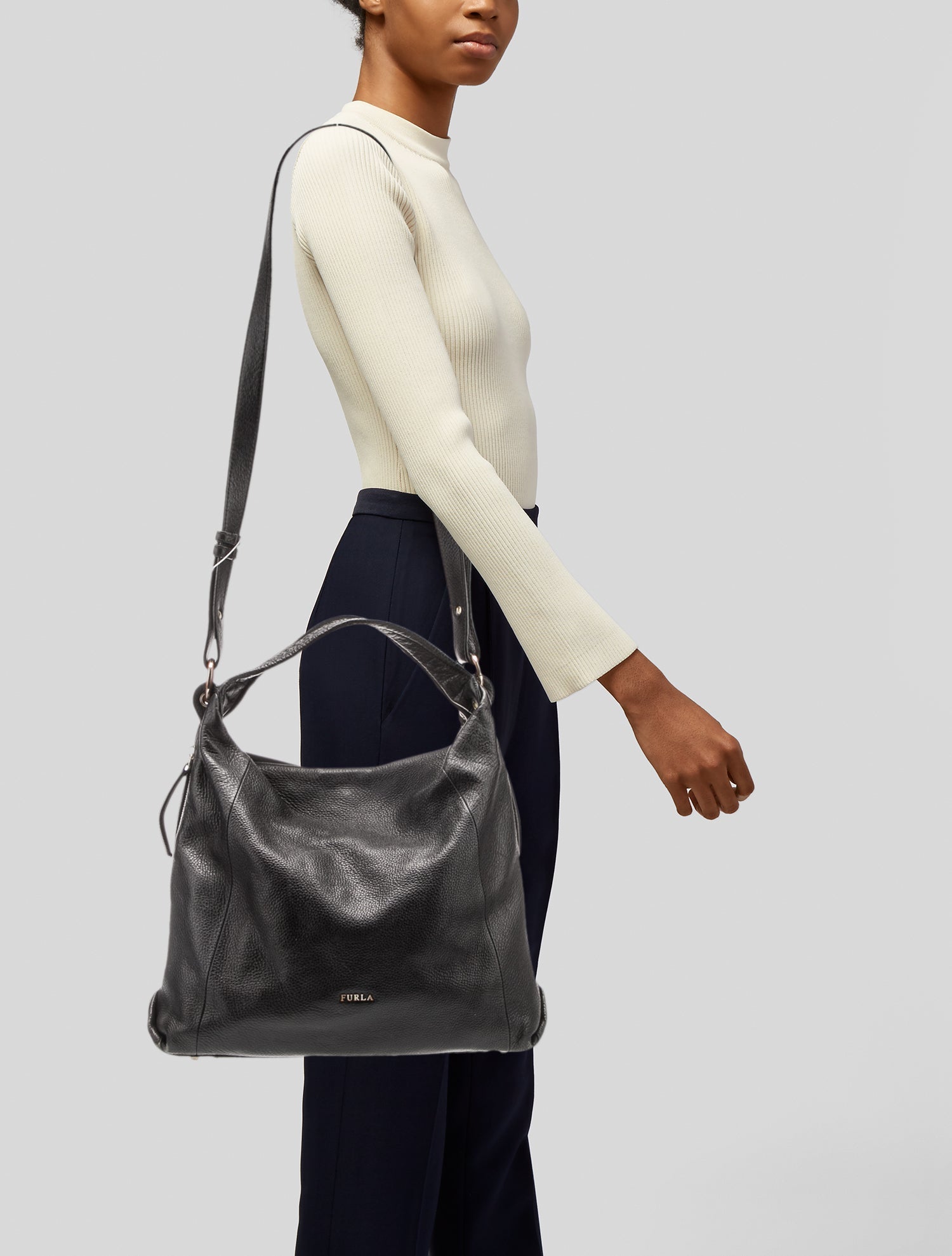 Furla Leather Top Handle Bag