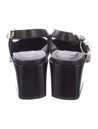 Furla Leather Slingback Pumps