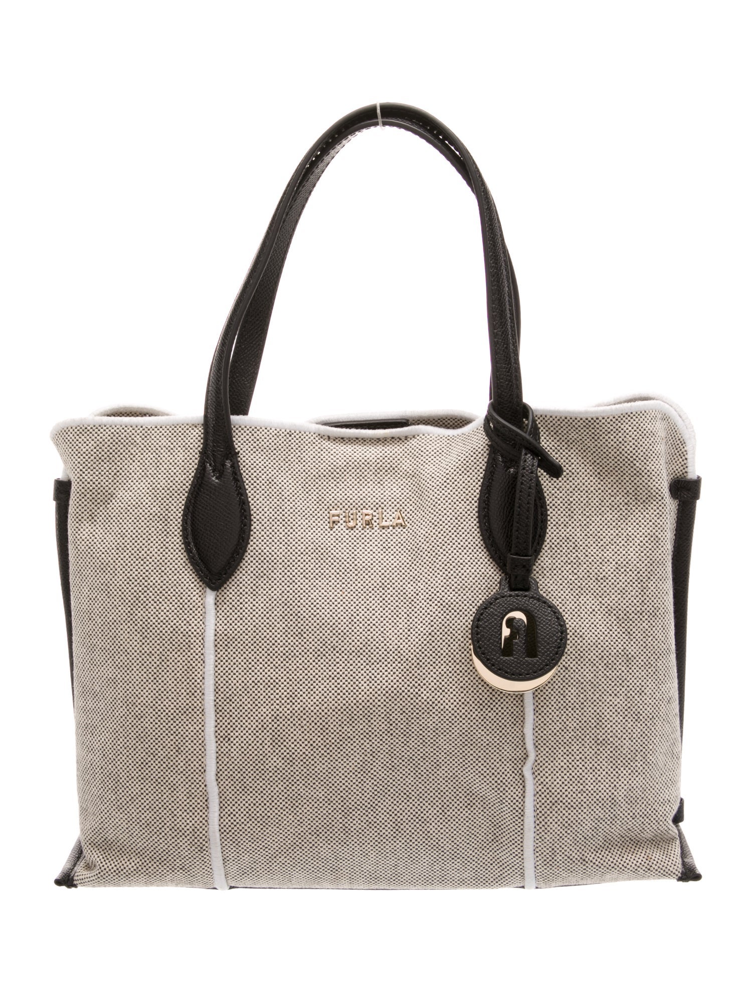 Furla Canvas Top Handle Bag