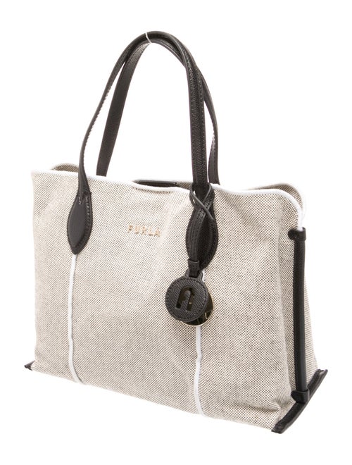 Furla Canvas Top Handle Bag