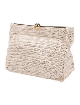 Furla Straw Clutch
